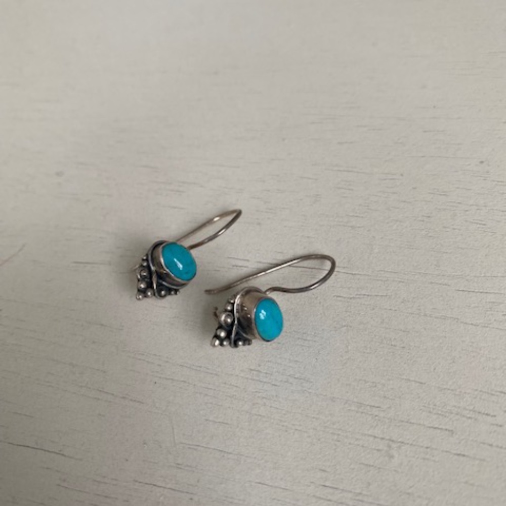 Blue Gemstone Earrings